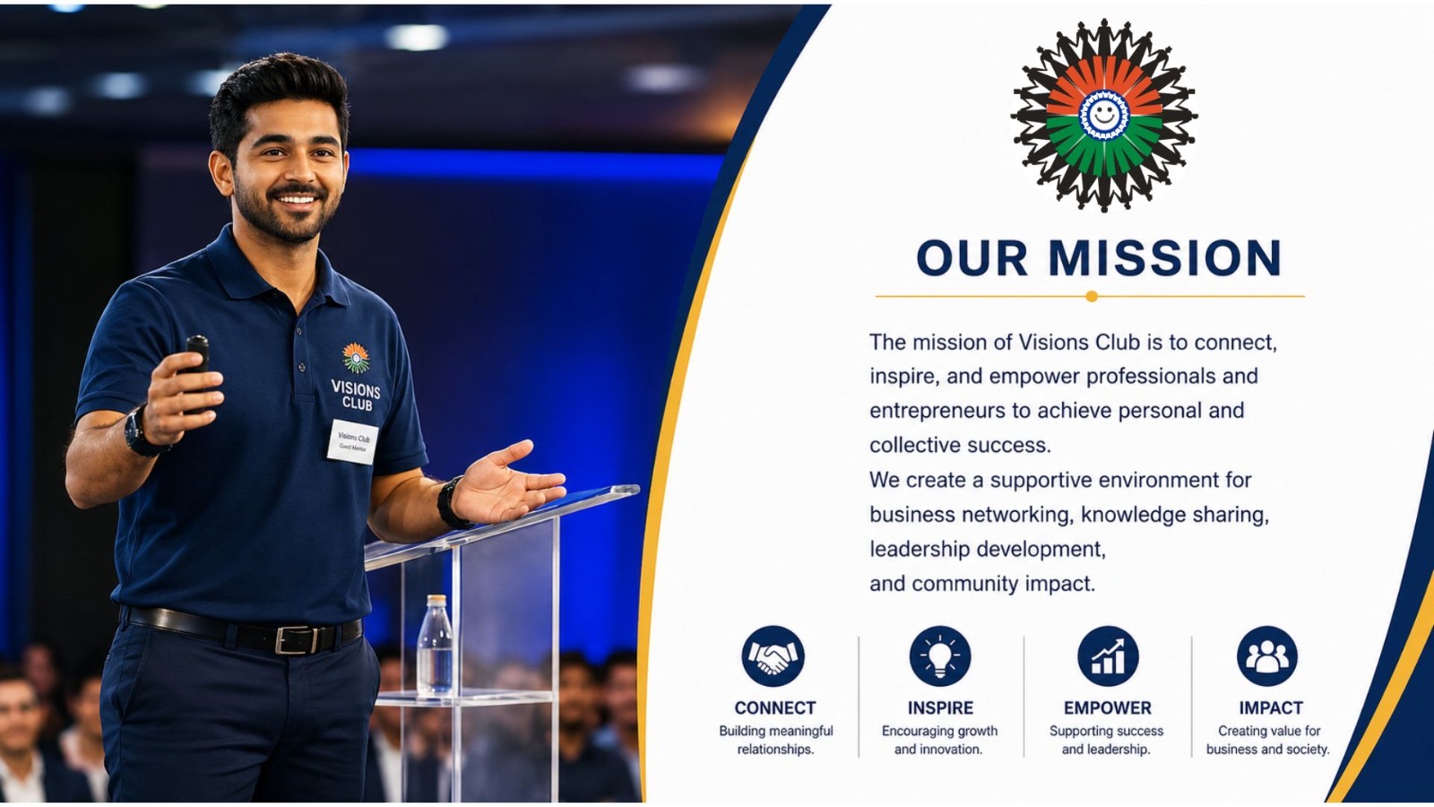VisionsClub Mission - Connect, Inspire, Empower, Impact